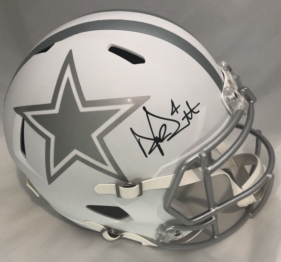 Dak prescott best sale signed helmet